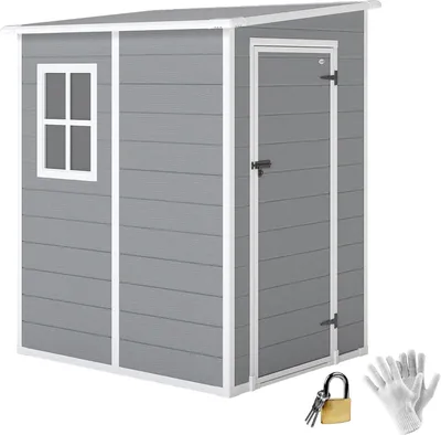 Productafbeelding van Tuinkast - Tuinhuis - Berging - Fietsenstalling - Aluminium Schuur - Ruime Opbergruimte 1,54 m²