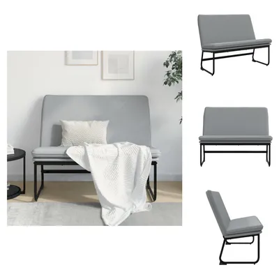 Produktbild von vidaXL Sitzbank Hellgrau 100x75x76 cm Stoff -  Sitzbänke