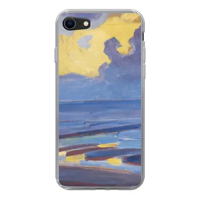 Produktbild von MuchoWow® Handyhülle Schutzhülle Hülle für iPhone 7 Am Meer - Piet Mondrian Silikon Softcase Handy Hülle - Kartenhalter