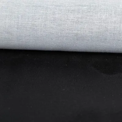 Produktbild von Mikrofaserstoff Meterware Polsterstoff schwarz – robust 1,40m