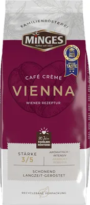 Produktbild von Minges Caffé Crème Kaffeehaus | ganze Bohne | 1000g