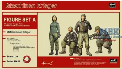 Productafbeelding van HASEGAWA HAS64002 Maschinenkrieger Figuurset A (Huursoldaten)