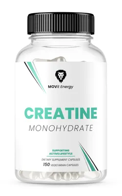 Obrázek produktu pro MOVit Kreatin monohydrát, 150 vegetariánských kapslí