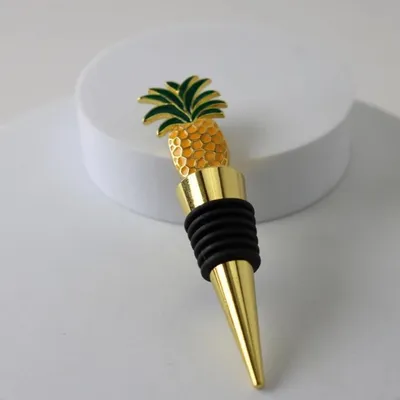 Produktbild von Ananas Weinverschluss - Weinstopper - Vakuum Weinverschluss - Weinverschluss - Champagnerverschluss - Weingeschenk - 1 Stück