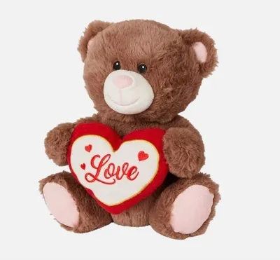 Produktbild von Plüschbär mit Herz Teddybär Stofftier Plüschtier Kuscheltier Valentinstag 28 cm