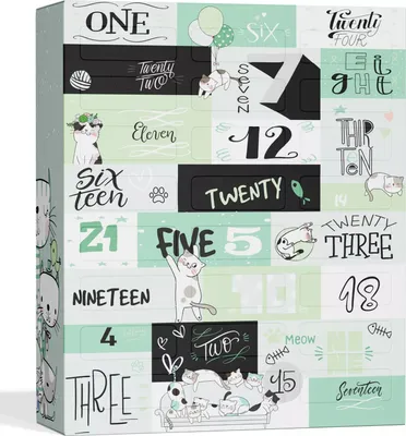 Produktbild von BOXILAND® Katzen-Adventskalender 2026 – 24 Katzensnacks Leckerli 16 Sorten