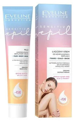 Zdjęcie produktu dla Eveline Cosmetics Sensitive Epil – krem do depilacji, nawilżenie, ukojenie