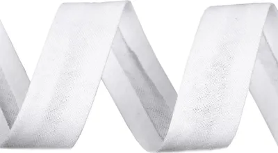 3m Baumwoll-Schrägband 20mm weiß