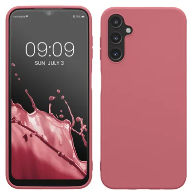 Produktbild von kwmobile Handyhülle für Samsung Galaxy A14 5G Hülle - TPU Case - Kabelloses Laden - Schutzhülle Cover in Dark Rose