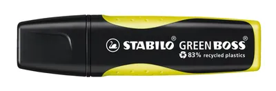 Zdjęcie produktu dla Przyjazny dla środowiska zakreślacz - STABILO GREEN BOSS - Pojedynczy długopis - żółty
