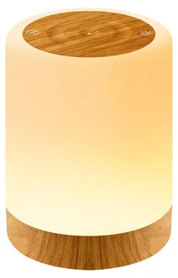 Zdjęcie produktu dla Lampka nocna Auxmir z możliwością ściemniania dotykowego i 256 kolorami RGB w 5 trybach, lampa stołowa 3000 mAh, bezprzewodowe ładowanie przez USB, funkcja pomiaru czasu, przenośna lampa LED dla dzieci do sypialni i salonu