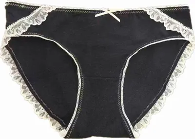 Produktbild von Damen-Unterhosen mit Spitzen- und Schleifendekor, mittlere Taille, hervorragende Atmungsaktivität, für den Alltag, Schlafslips, hohe Elastizität, Damen-Unterhosen