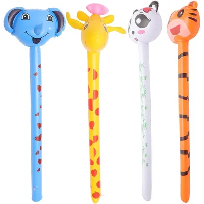 Productafbeelding van Solidchoice - Set van 4 Dierenthema Ballonnen voor Feesten