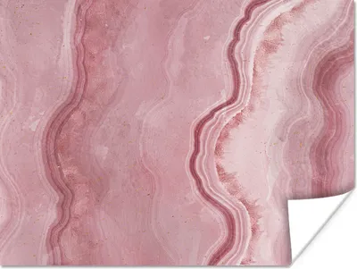 Produktbild von MuchoWow® Poster Rose - Achat Geode - Steine - Kristall 120x90 cm - Wandbild