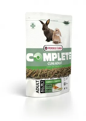 Produktbild von Versele-Laga Cuni Adult Complete, Granulat, 500 g, Kaninchen, Vitamin A, Vitamin C, Vitamin D3, Vitamin E, Kupfer, Kupfersulfat, Jod, Eisen, Manganese, Selen, Zink, 14%