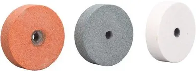 Image de Lot de 3 meules abrasives en carbure de silicium - Métal/Bois/Céramique - Haute efficacité - Pour le polissage - Meule abrasive