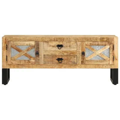 Produktbild von vidaXL TV-Schrank 110x30x45 cm Raues Mangoholz
