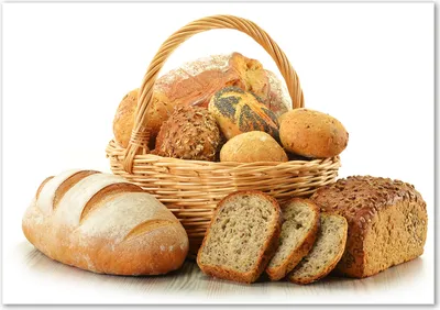 Produktbild von Tulup® Leinwandbild - 100x70 cm - Wandkunst - Drucke auf Leinwand - Leinwanddruck  - Essen & Getränke - Braun - Brot in Korb