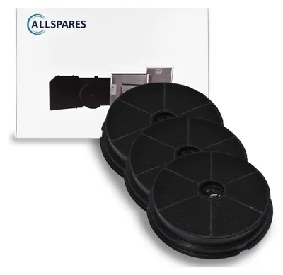 Produktbild von AllSpares Aktivkohlefilter (x3) für Dunstabzugshauben geeignet für Refsta K25,