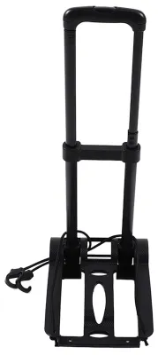 Image de Chariot à main pliable avec barre de traction rétractable : chariot à bagages portable multifonctionnel de grande capacité, idéal pour les voyages et les courses