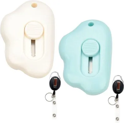 Produktbild von Mini-doosopener in krimpfolie met veiligheidsmes und Schlösseröffner mit Sicherheitsmesser und Schlüsselanhänger