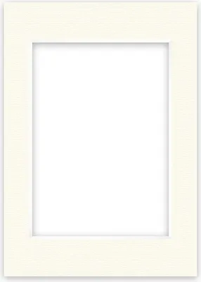 Produktbild von nielsen Conservation Passepartout 2,2 mm, Außenformat 59,4x84,1 cm (DIN A1) für Bilder DIN A2, Cremeweiß mit Struktur