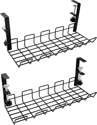 Produktbild von Kabelmanagement für Büro - Kabelgoot und Kabelhalter - Kabel- und Steckdosenorganisation