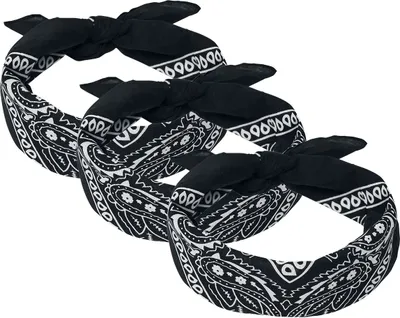 Immagine prodotto di Urban Classics sciarpa bandana 3 pezzi nero