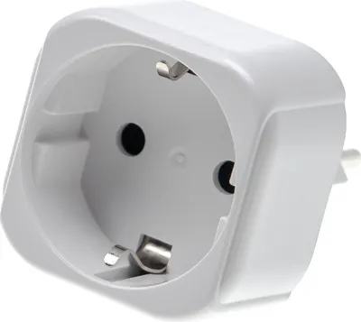 Produktbild von vhbw Reisestecker Adapter Typ J, SN 441011 (Schweizer-Stecker auf Euro-Buchse) - Reiseadapter Weiß / 2500 W