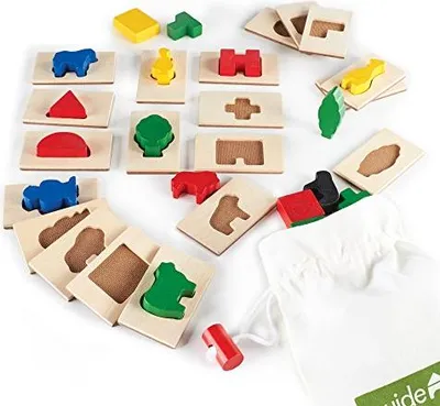 Immagine prodotto di Gioco educativo Guidecraft 3D Feel & Find - puzzle colorato in legno per bambini