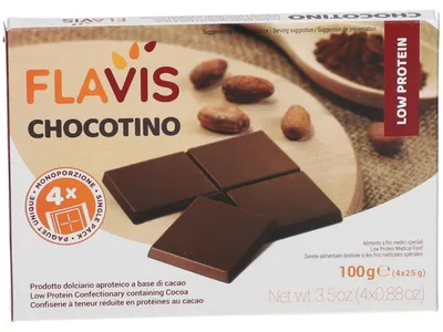Produktbild von FLAVIS CHOCOTINO, 4 Portionen à 25 g