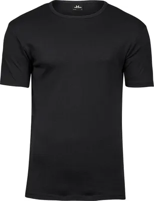Zdjęcie produktu dla Tee Jays 520 | Męska koszulka Bodyfit Interlock - Kolor: Czarny - Rozmiar: 4XL