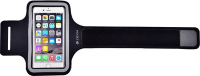Produktbild von Universal Case Devia Armband Slim-Fit Schwarz (für Smartphone bis 5")