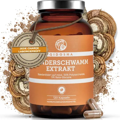 QIDOSHA Zunderschwamm Extrakt Kapseln, 120 Stk im… – Bild 1