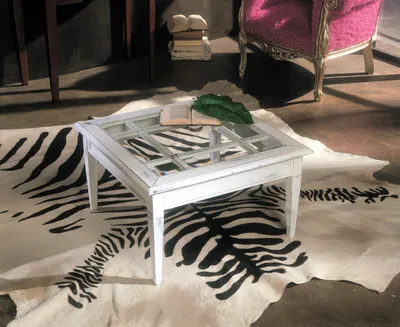 Image de Table Table basse classique Canapé Tables Meubles Salon Tables basses Blanches