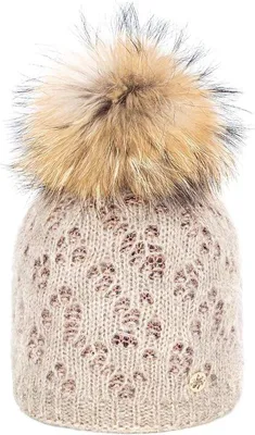Productafbeelding van Granadilla Delon Beanie - Beige - Gebreid met Pompon