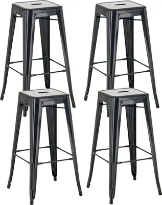 Produktbild von 4er Set Barhocker Joshua schwarz