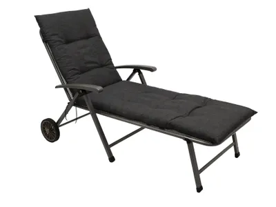 Produktbild von DEGAMO  Deckchairauflage RelaxauflageAuflage ARIZONA für Deckchair, 46x175cm, anthrazit