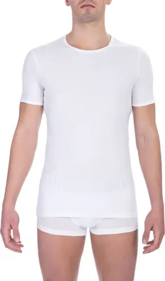 Produktbild von BIKKEMBERGS Herren T-Shirt 2er-Pack T-Shirts Kurzarm Rundhals Stretch-Baumwolle Doppelpack Artikel BKK1UTS01BI BI, XXL - EU XXL - US XL - FR 6, Cotone 95%,Elasthan 5%