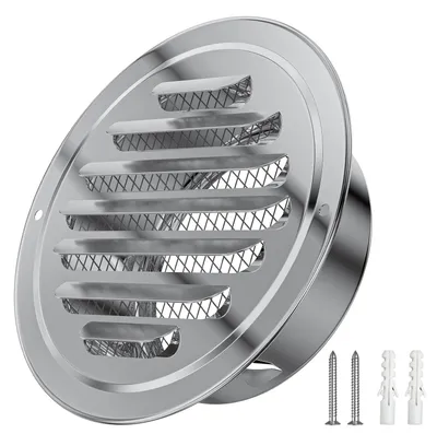 Imagen del producto de Rejilla de ventilación redonda con protección contra insectos, 100 mm