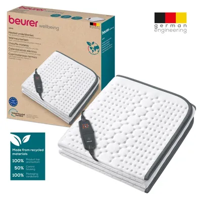 Produktbild von Beurer UB 60 Wärmeunterbett 60 W Weiß Fleece