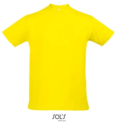 Image de SOLs 11500 | Imperial T-Shirt Hommes Unie - Couleur : Lemon - Taille : M