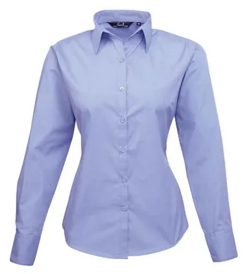 Produktbild von Premier - Hemd für Damen Langärmlig PC5632 (56 DE) (Mittelblau)
