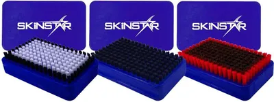 Image de SKINSTAR SET de 3 brosses pour semelles de ski BaseBrush Nylon, Rooshaar et Kufper/Bronze bl