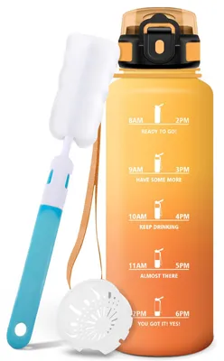 Produktbild von Trinkflasche 1500ml Motswedi BPA-frei mit Zeitmarkierung, Sportflasche