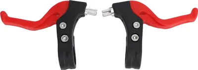 Produktbild von Kinder Fahrrad Bremsgriffe, 2-tlg, Nylon, universell, rot, Ersatz für Kinderfahrräder