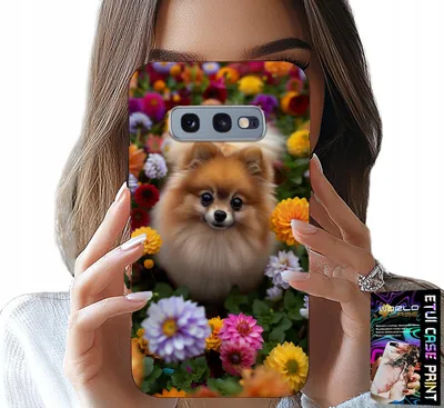 Immagine prodotto di Custodia Per Samsung Galaxy S10E - Cane Carino, Custodia Pomerania + Pellicola