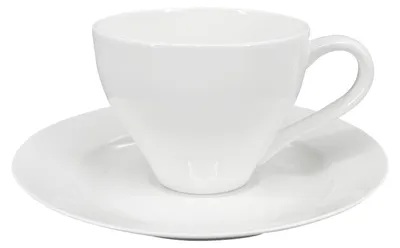 Immagine prodotto di Tazza e piattino in porcellana Elano - 200 ml, bianco