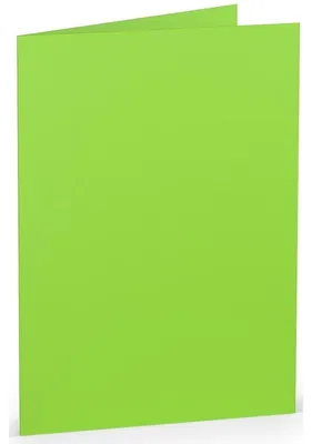 Produktbild von Rössler Papier 220719522 Coloretti Doppelkarte - B6 hoch, 5 Stück, hellgrün