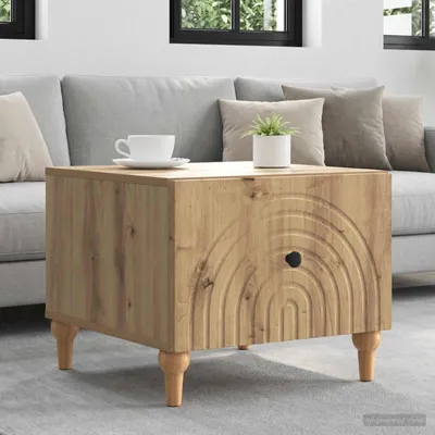 Obrázek produktu pro vidaXL Konferenční stolek Artisan – dub 49 x 50 x 40 cm Dřevotřísková deska
